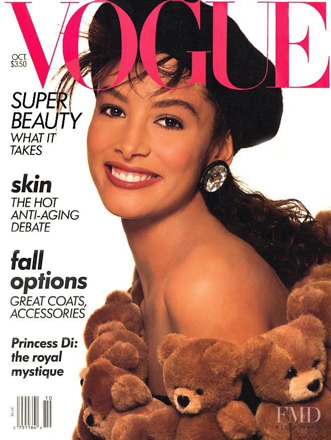 Kara Young featured on the Vogue USA cover from October 1988