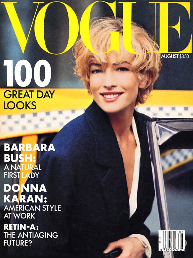 Cover of Vogue USA with Tatjana Patitz, August 1989 (ID:3649 ...