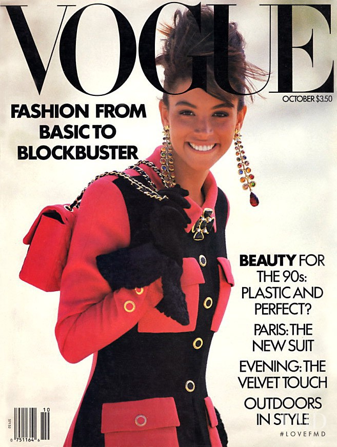 Kara Young featured on the Vogue USA cover from October 1989