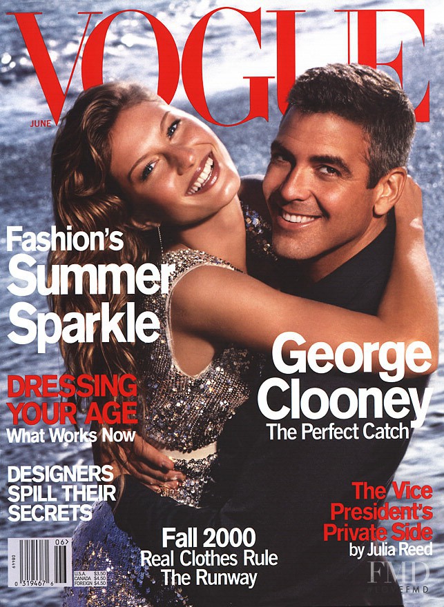 Gisele Bundchen featured on the Vogue USA cover from June 2000