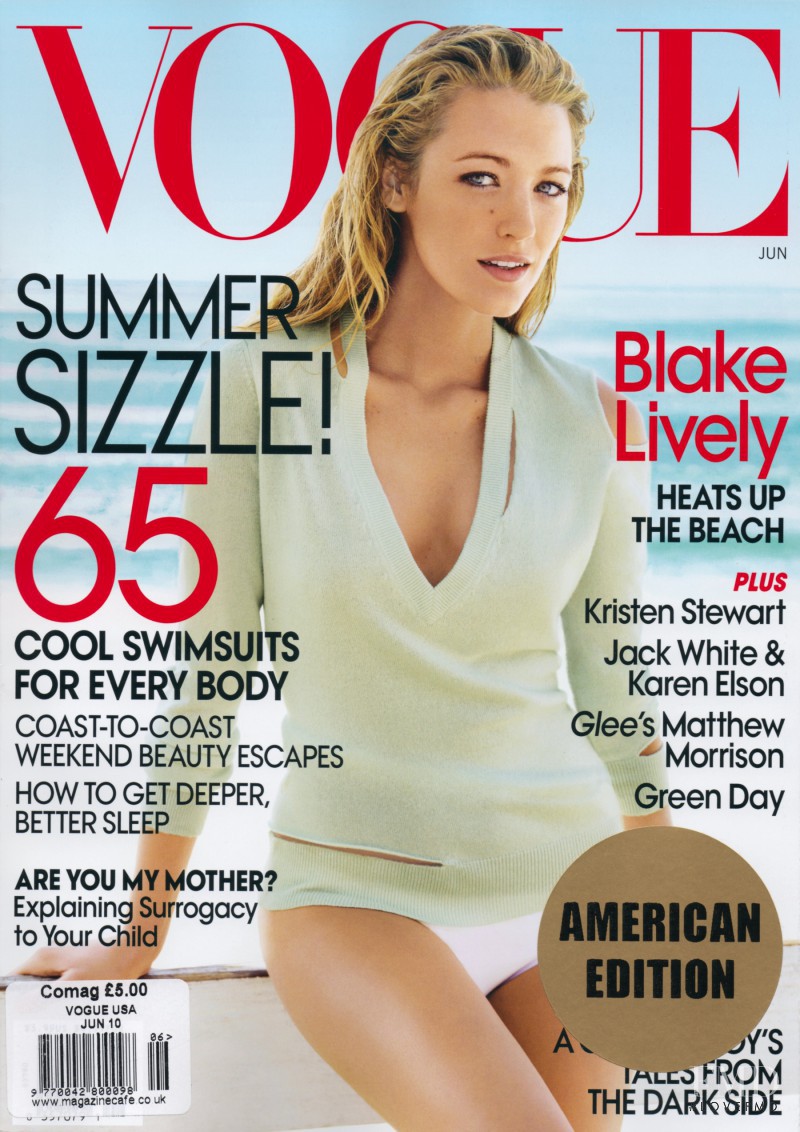 Blake Lively featured on the Vogue USA cover from June 2010