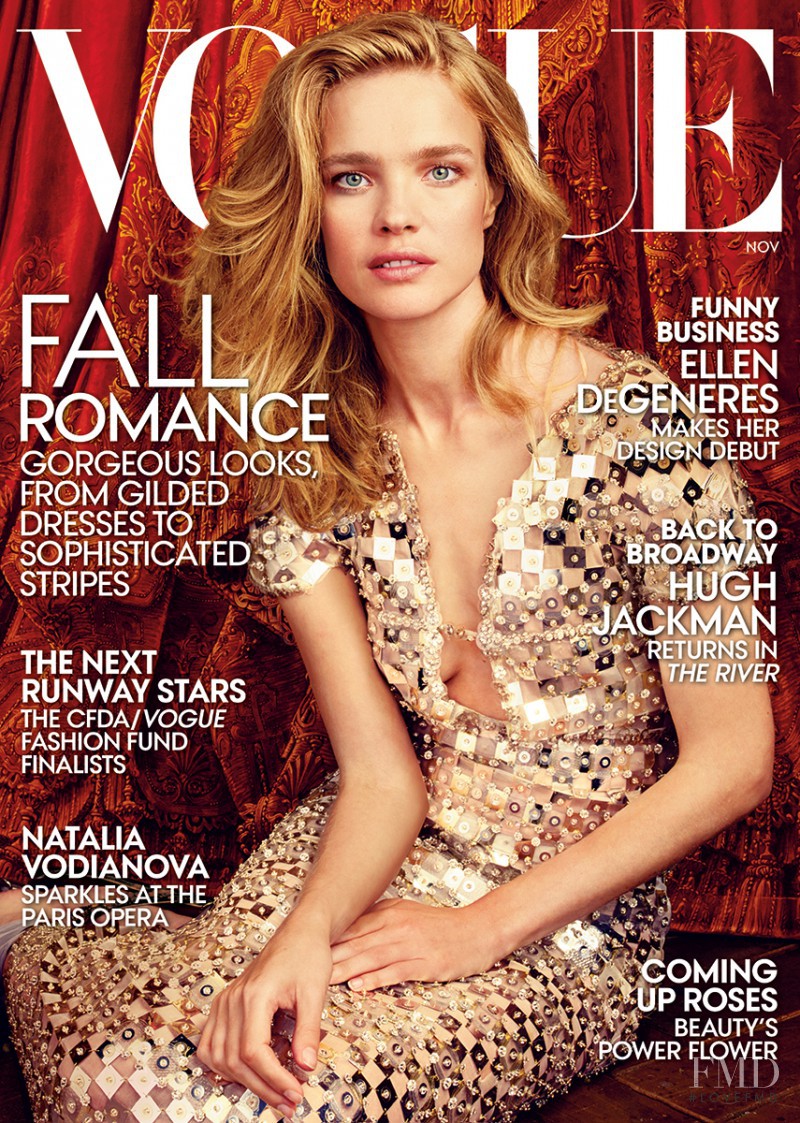 Natalia Vodianova featured on the Vogue USA cover from November 2014