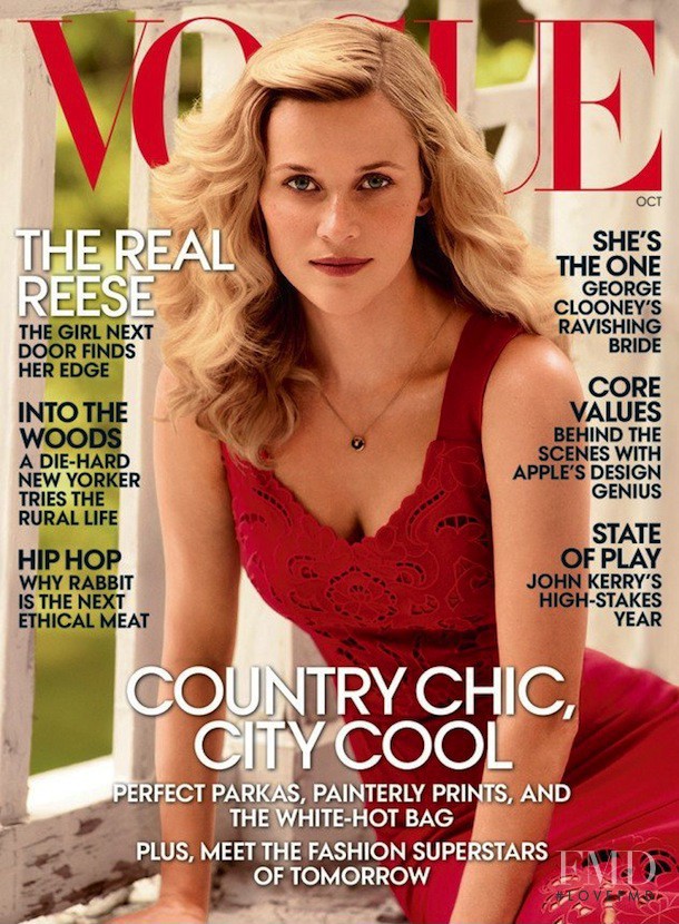 Reese Witherspoon  featured on the Vogue USA cover from October 2014