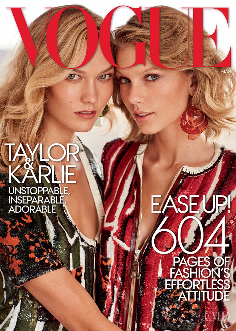 Karlie Kloss featured on the Vogue USA cover from March 2015