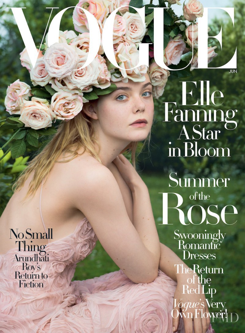 Elle Fanning featured on the Vogue USA cover from June 2017