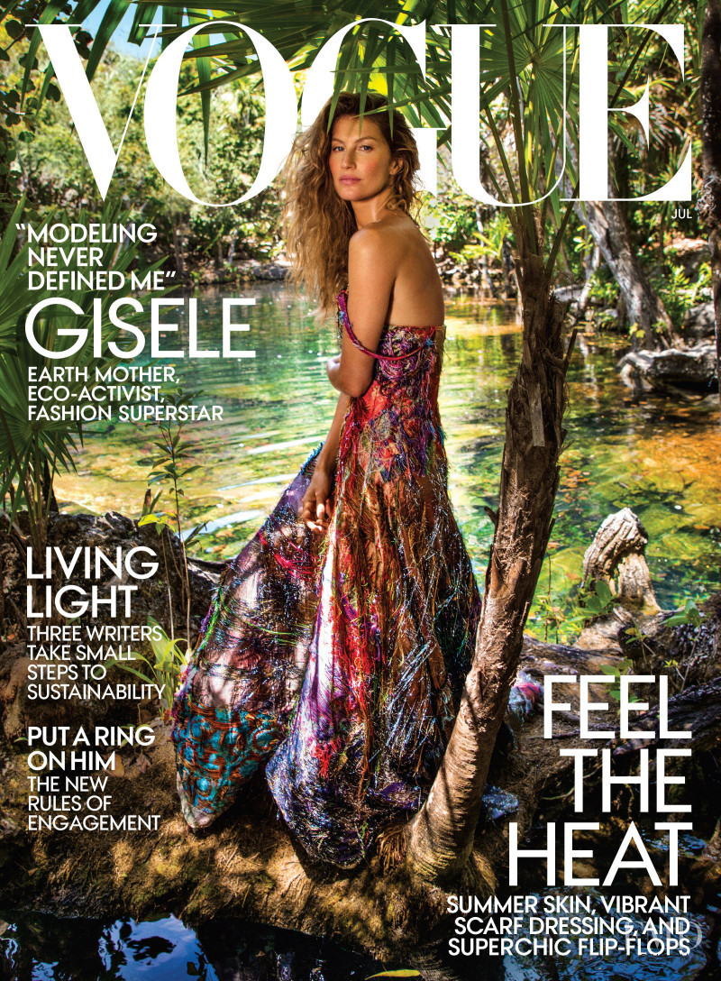 Gisele Bundchen featured on the Vogue USA cover from July 2018