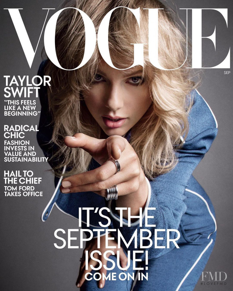 Taylor Swift featured on the Vogue USA cover from September 2019