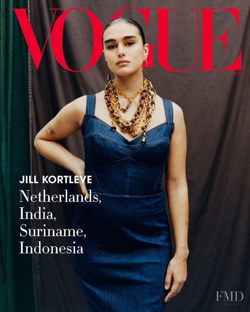 Jill Kortleve featured on the Vogue USA cover from April 2020