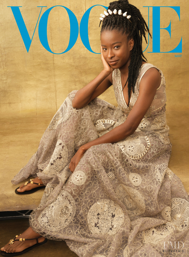 Amanda Gorman featured on the Vogue USA cover from May 2021