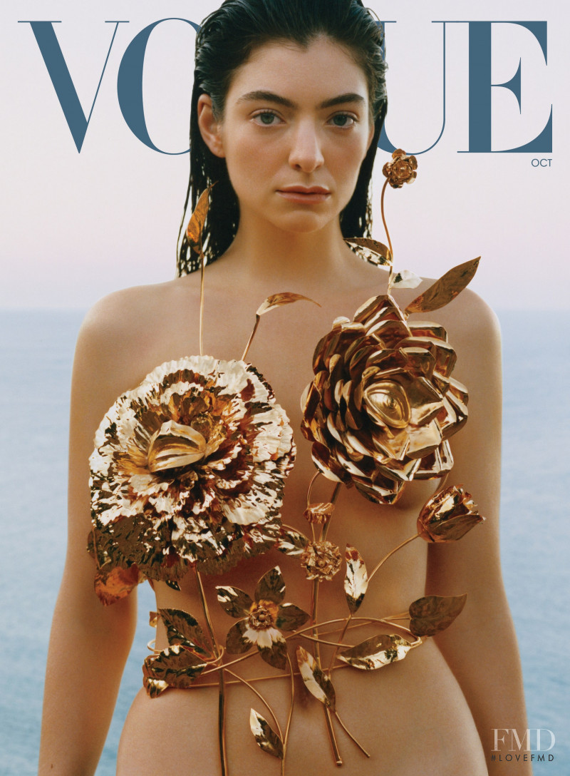 Lorde featured on the Vogue USA cover from October 2021
