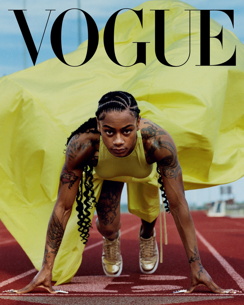 Sha\'Carri Richardson featured on the Vogue USA cover from August 2024