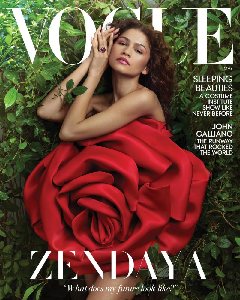 Zendaya featured on the Vogue USA cover from May 2024