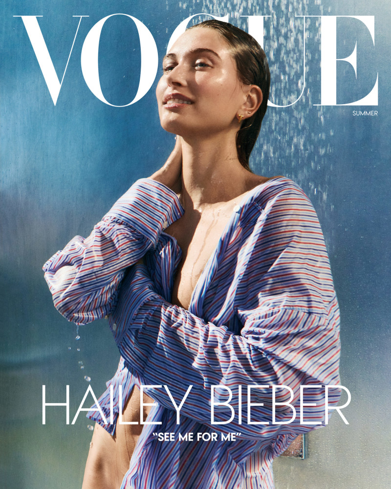Hailey Baldwin Bieber featured on the Vogue USA cover from June 2025