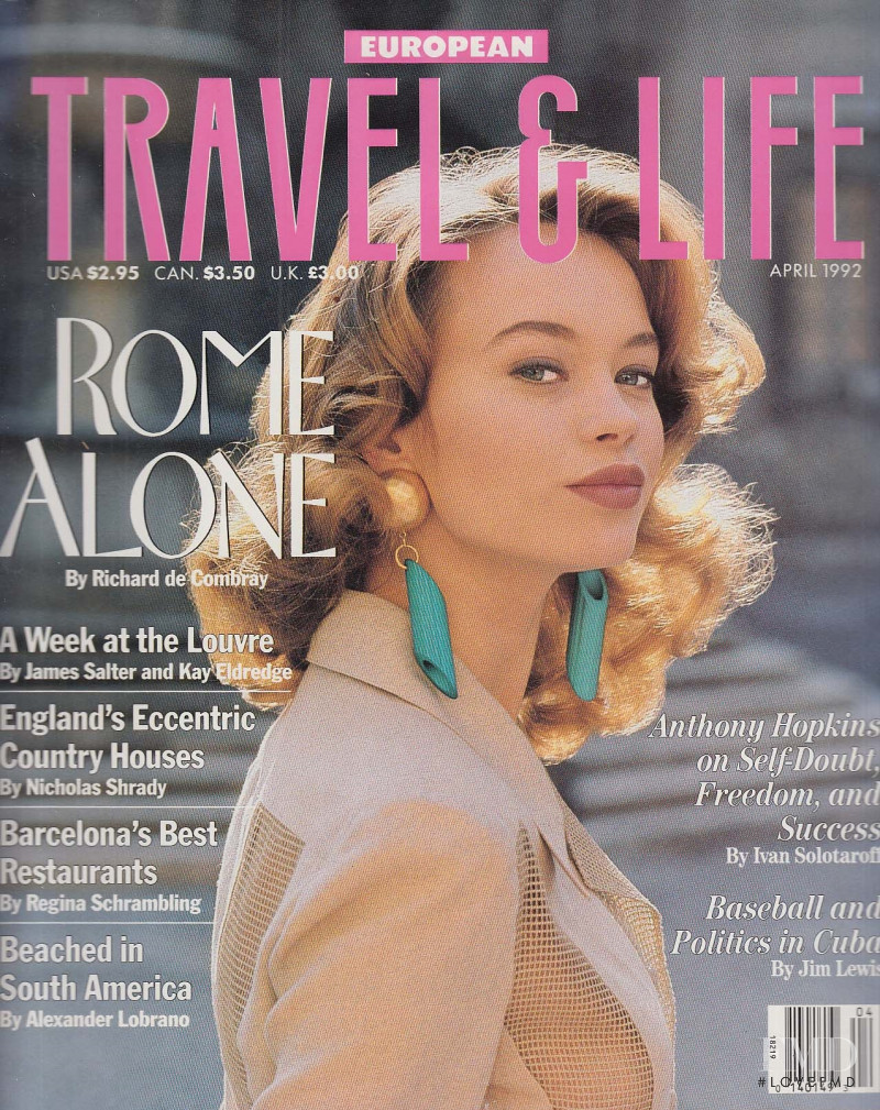 Anna Falchi featured on the European Travel & Life cover from April 1992