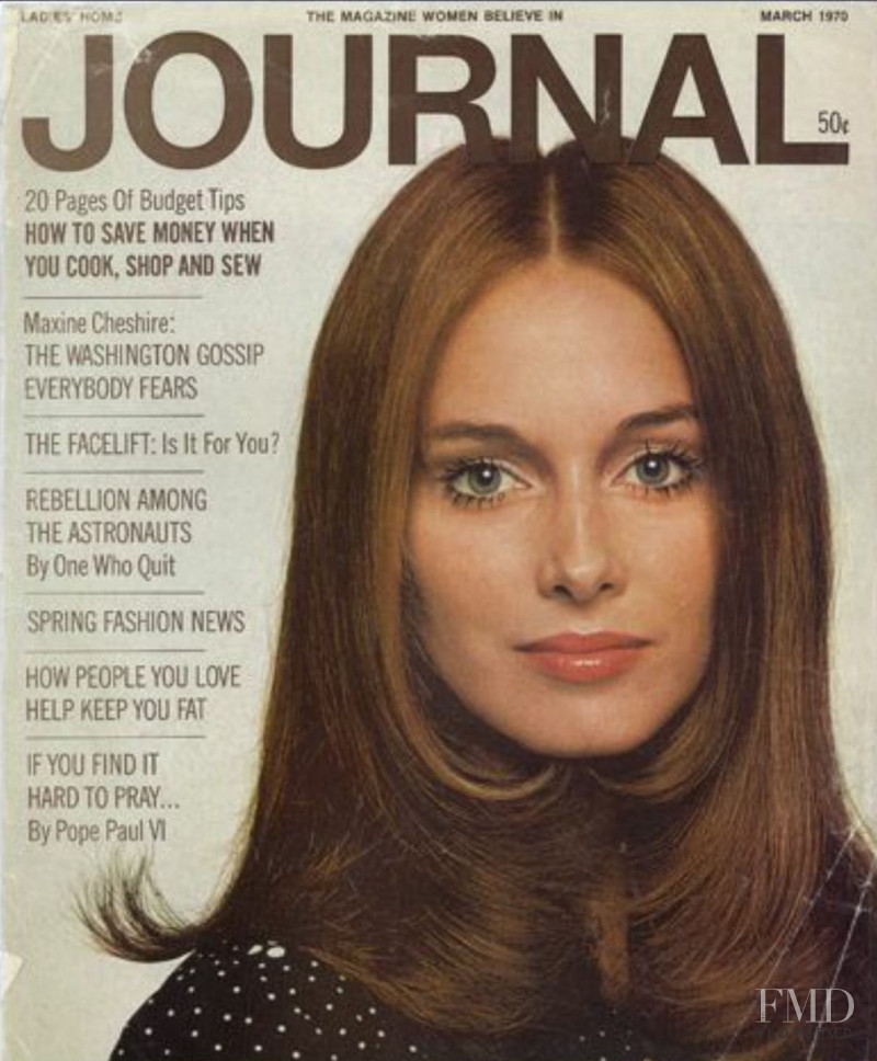 Karen Graham featured on the Ladies\' Home Journal cover from March 1975