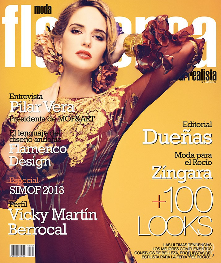 Teresa Astolfi featured on the Surrealista Moda Flamenca cover from February 2013