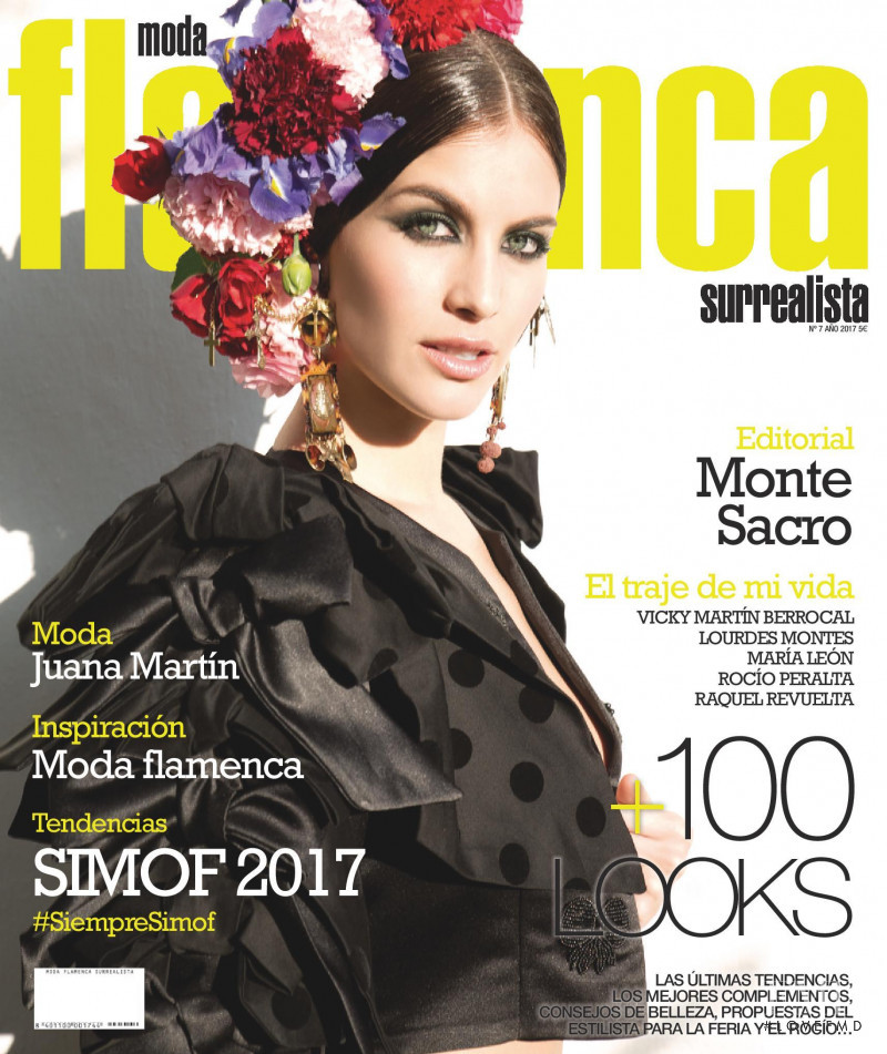 Desire Cordero featured on the Surrealista Moda Flamenca cover from February 2017