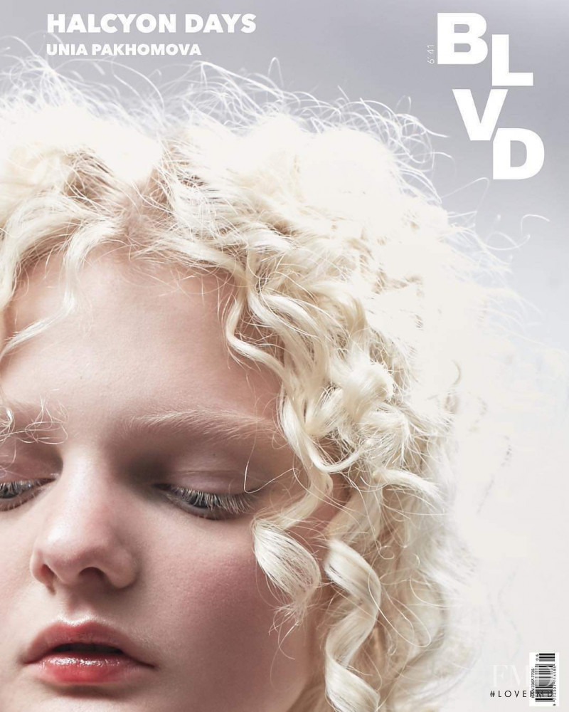 Unia Pakhomova featured on the BLVD cover from March 2019