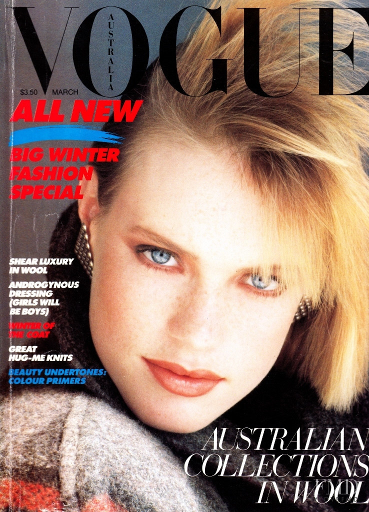  featured on the Vogue Australia cover from March 1984