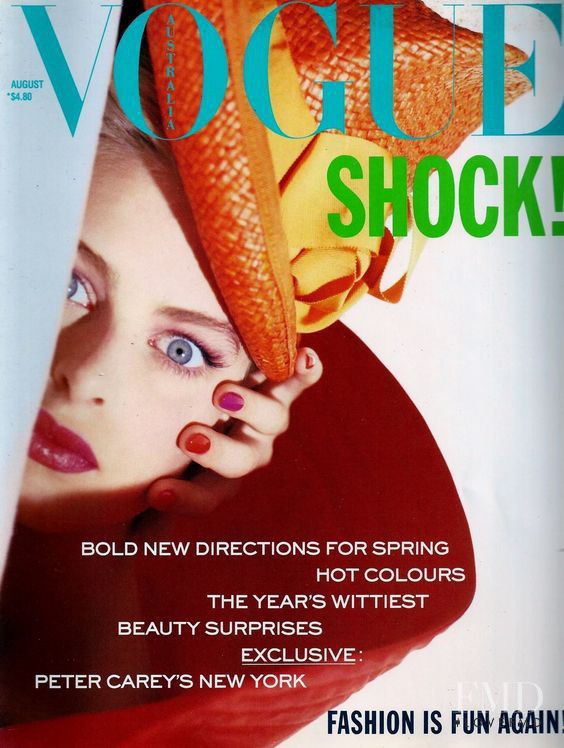  featured on the Vogue Australia cover from August 1988
