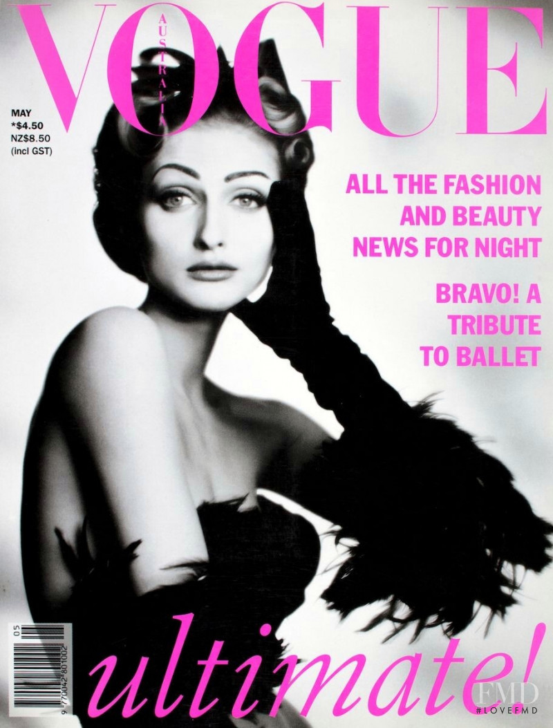 Regina Katz featured on the Vogue Australia cover from May 1992