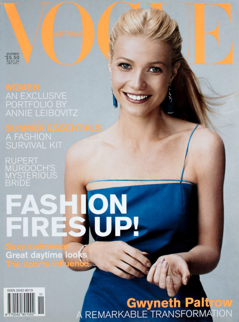 Gwyneth Paltrow featured on the Vogue Australia cover from November 1999