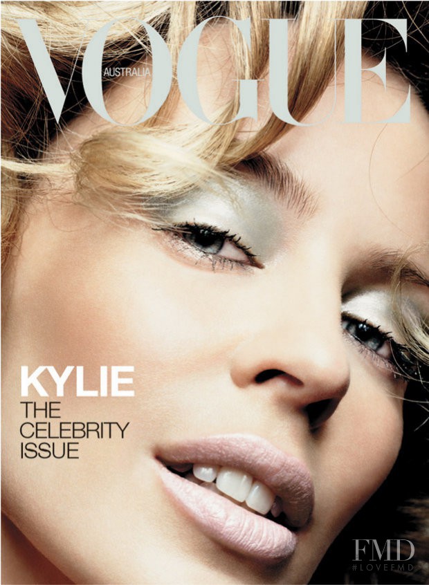 Kylie Minogue featured on the Vogue Australia cover from May 2003