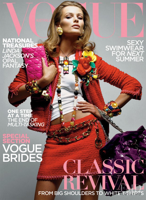 Edita Vilkeviciute featured on the Vogue Australia cover from June 2009