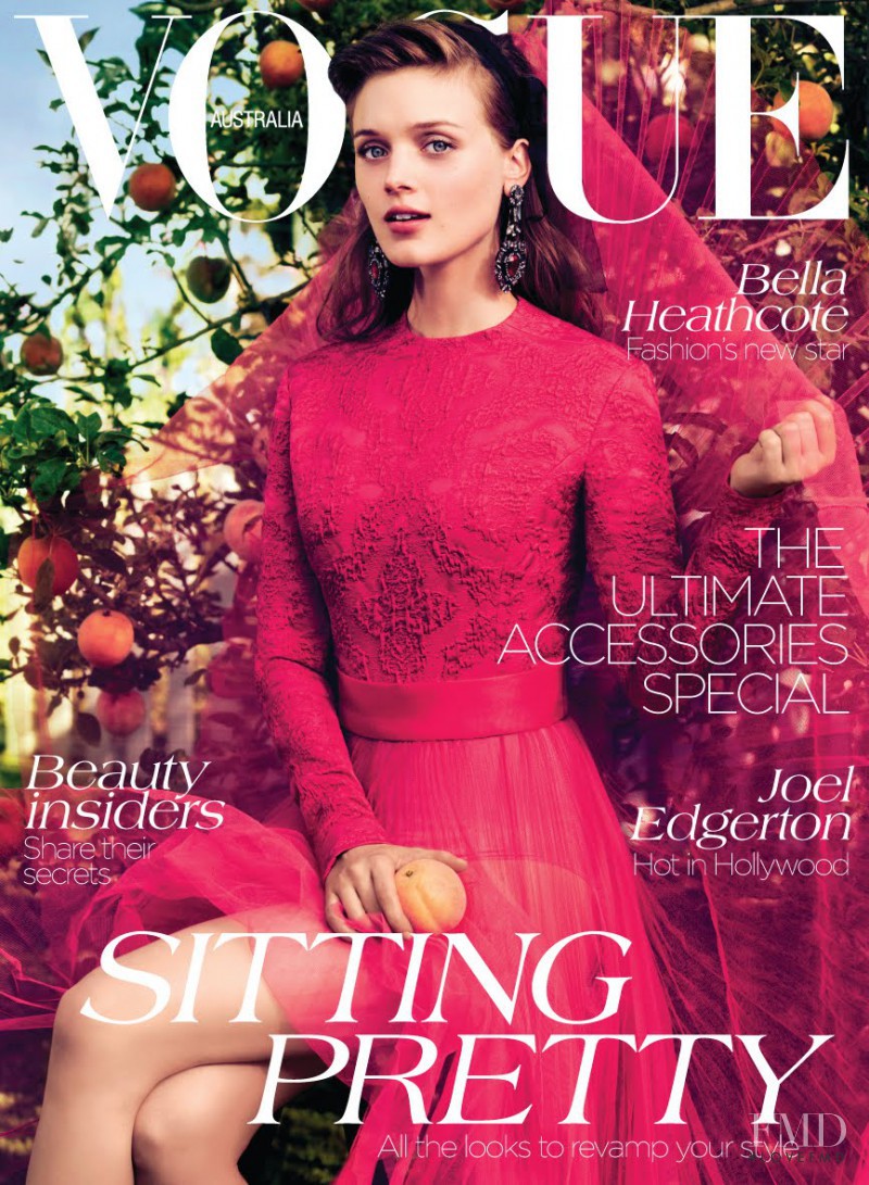 Bella Heathcote
 featured on the Vogue Australia cover from September 2012