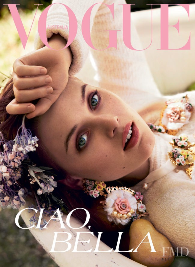 Bella Heathcote  featured on the Vogue Australia cover from September 2012