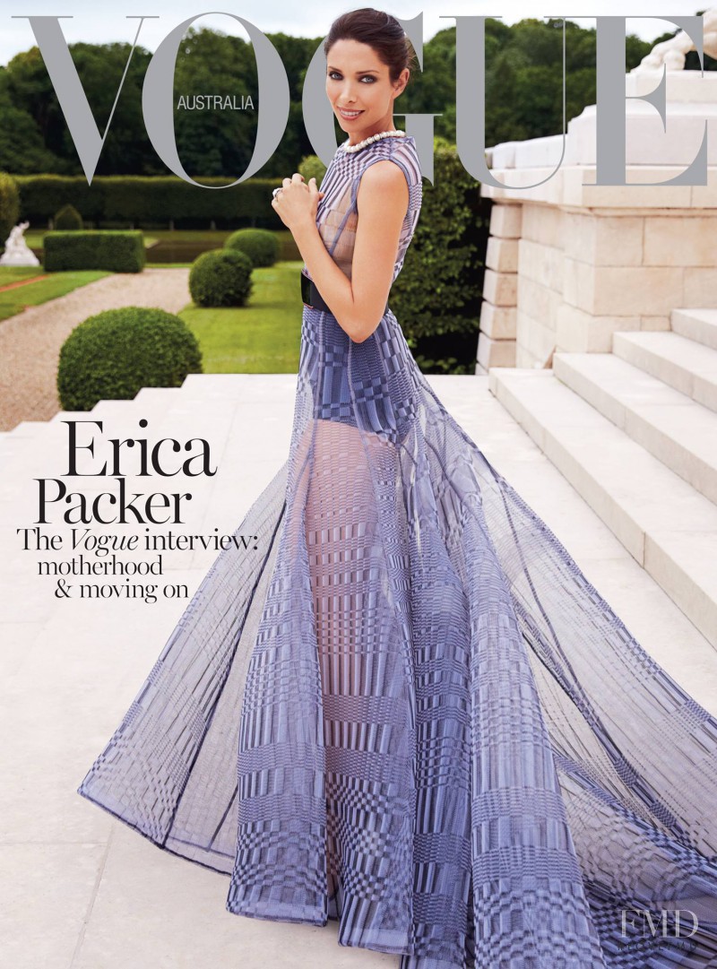 Erica Baxter featured on the Vogue Australia cover from November 2013