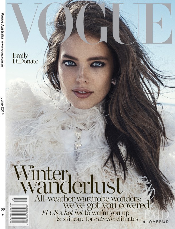 Emily DiDonato featured on the Vogue Australia cover from June 2014