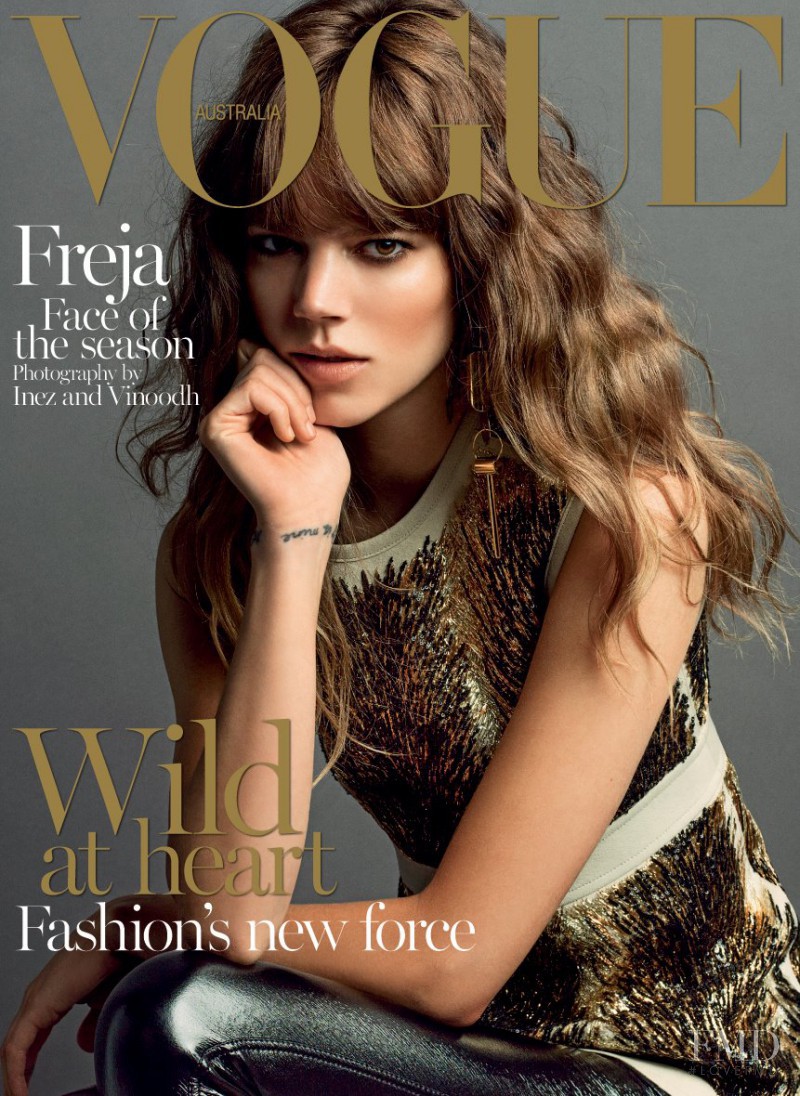 Freja Beha Erichsen featured on the Vogue Australia cover from September 2014