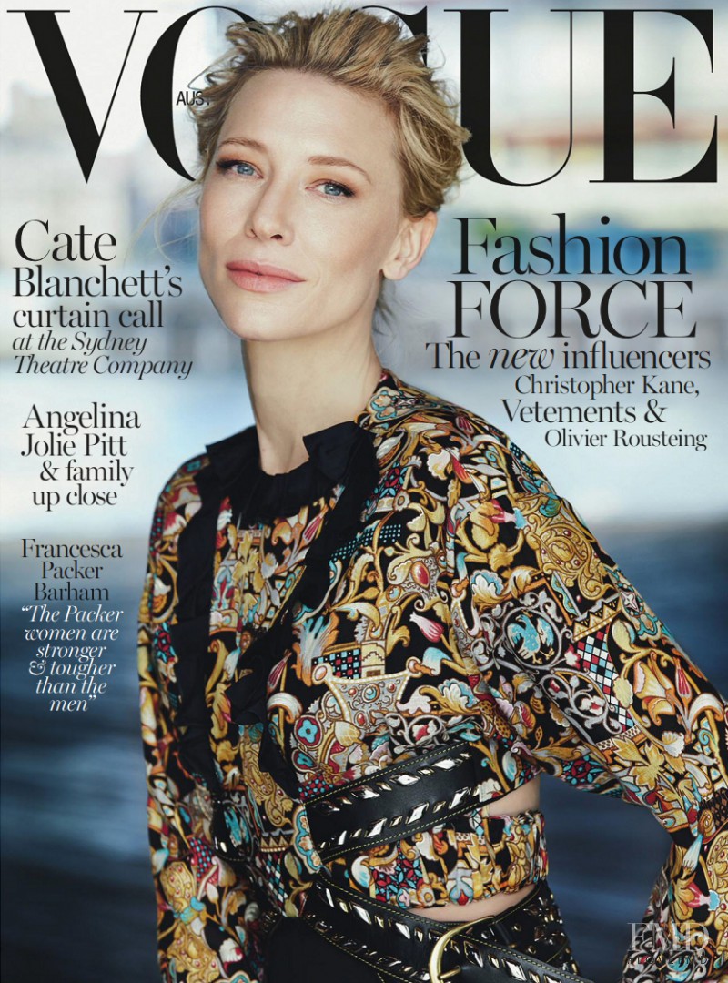 Cate Blanchett featured on the Vogue Australia cover from December 2015