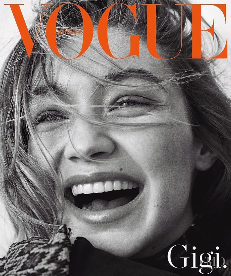 Gigi Hadid featured on the Vogue Australia cover from July 2018