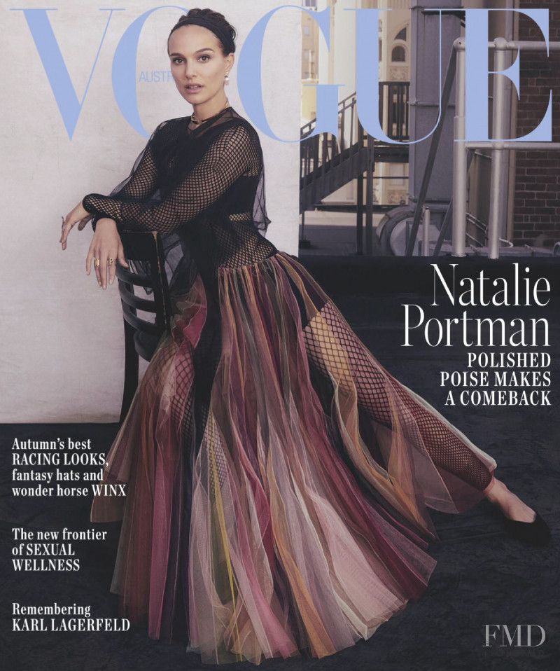 Natalie Portman featured on the Vogue Australia cover from April 2019