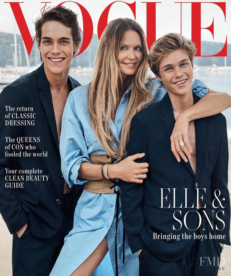 Elle Macpherson featured on the Vogue Australia cover from August 2019
