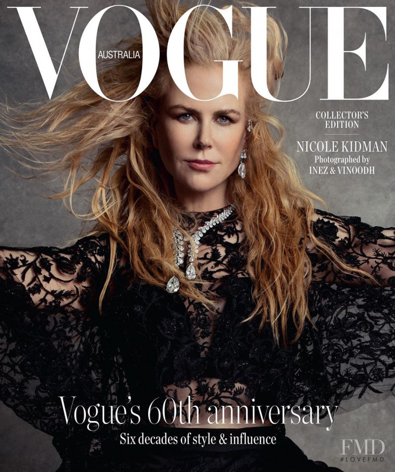 Nicole Kidman featured on the Vogue Australia cover from December 2019