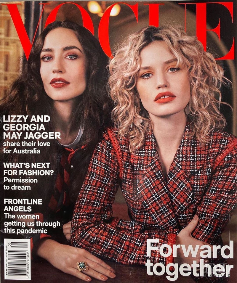 Lizzy Jagger, Georgia May Jagger featured on the Vogue Australia cover from June 2020