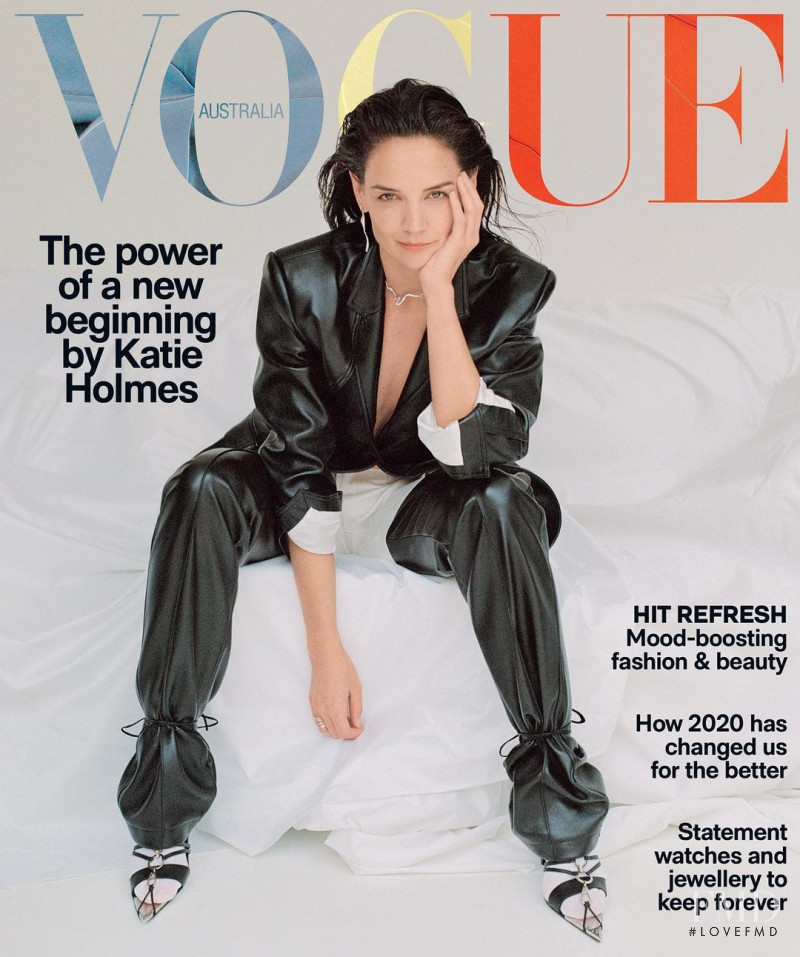 Katie Holmes featured on the Vogue Australia cover from November 2020