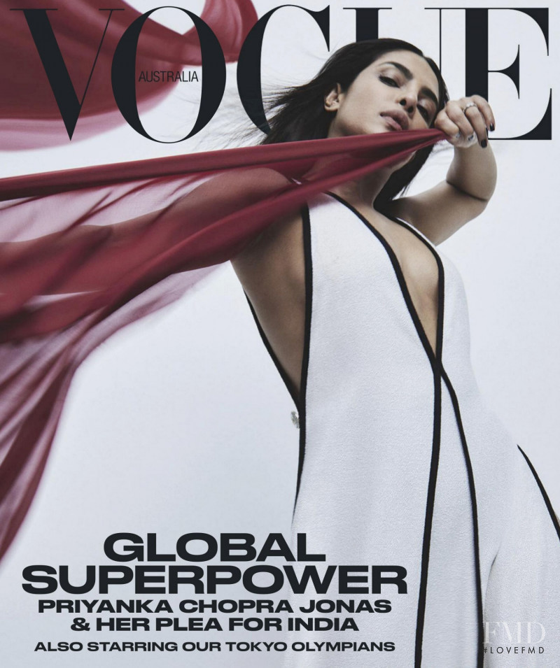 Priyanka Chopra Jonas featured on the Vogue Australia cover from June 2021