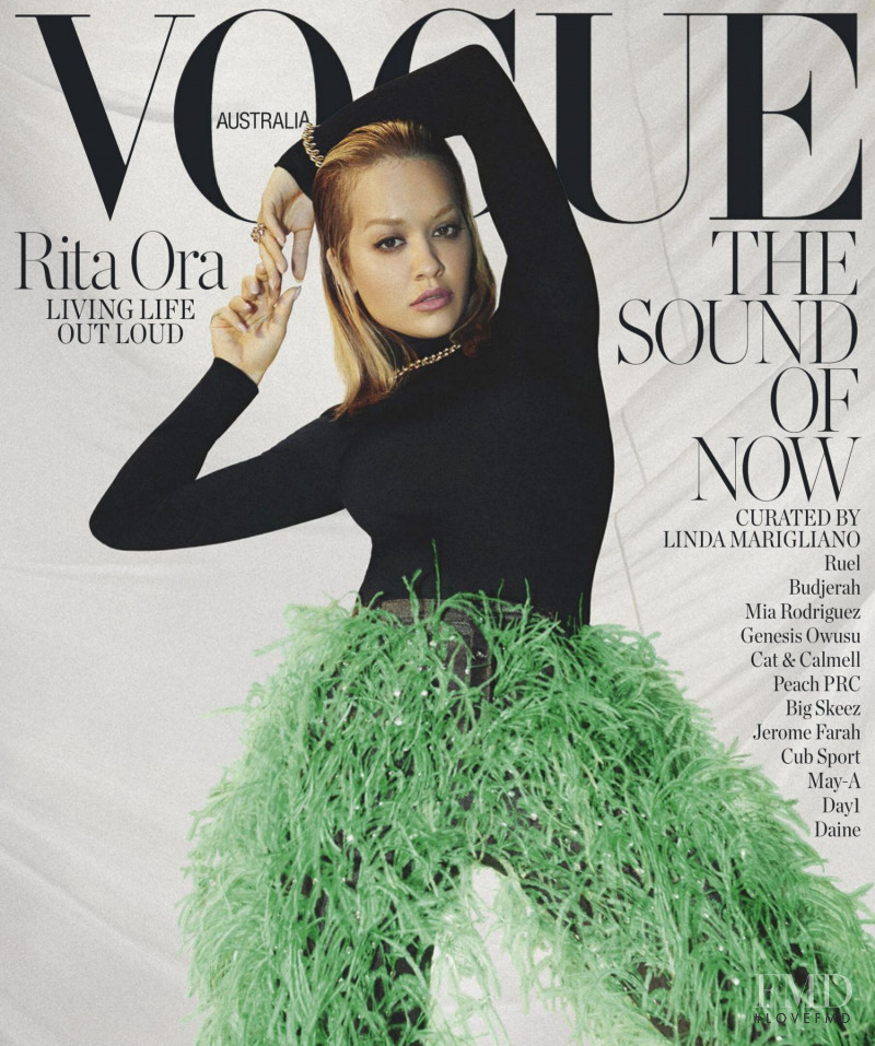  featured on the Vogue Australia cover from October 2021