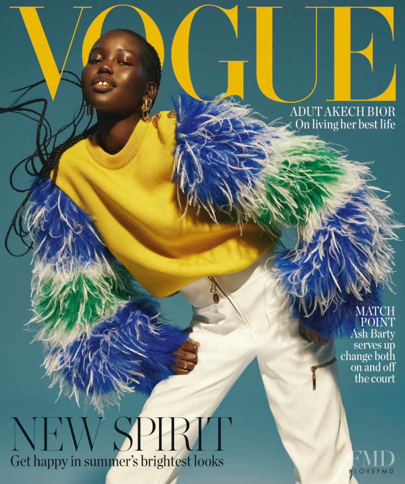 Adut Akech Bior featured on the Vogue Australia cover from January 2022