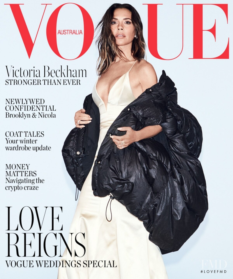 Victoria Beckham featured on the Vogue Australia cover from July 2022