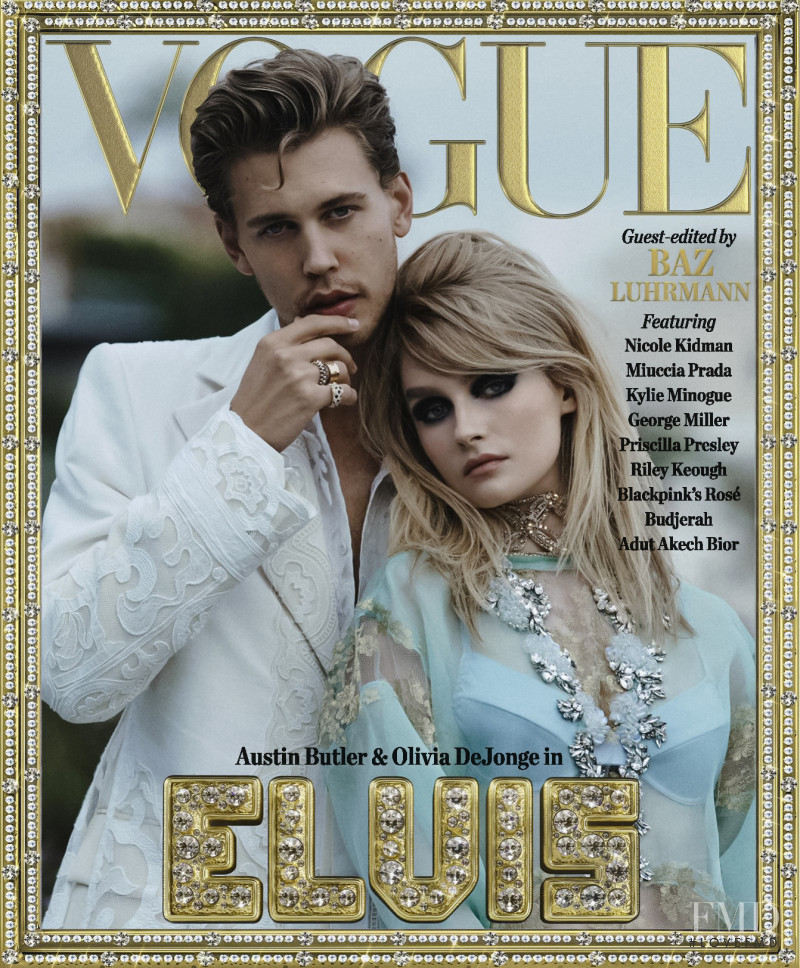 Austin Butler and Olivia DeJonge featured on the Vogue Australia cover from June 2022