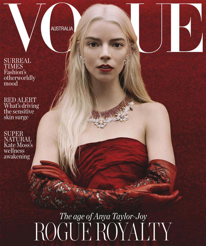 Anya Taylor Joy featured on the Vogue Australia cover from October 2022