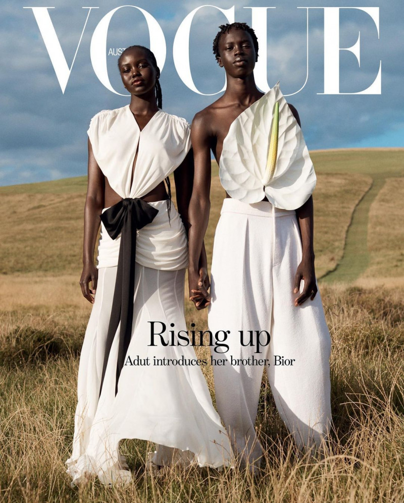 Adut Akech Bior featured on the Vogue Australia cover from April 2023