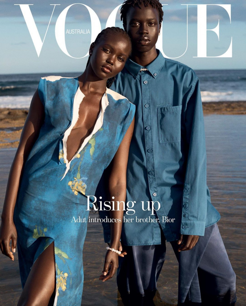 Adut Akech Bior featured on the Vogue Australia cover from April 2023