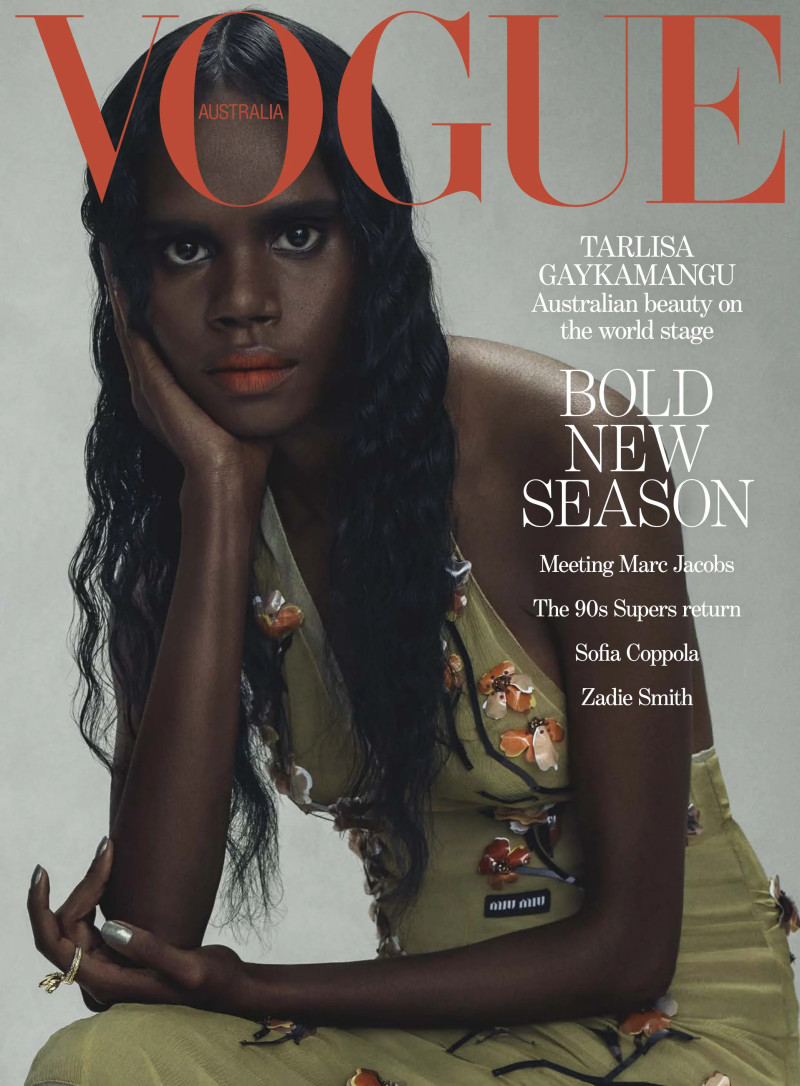 Tarlisa Gaykamangu featured on the Vogue Australia cover from September 2023
