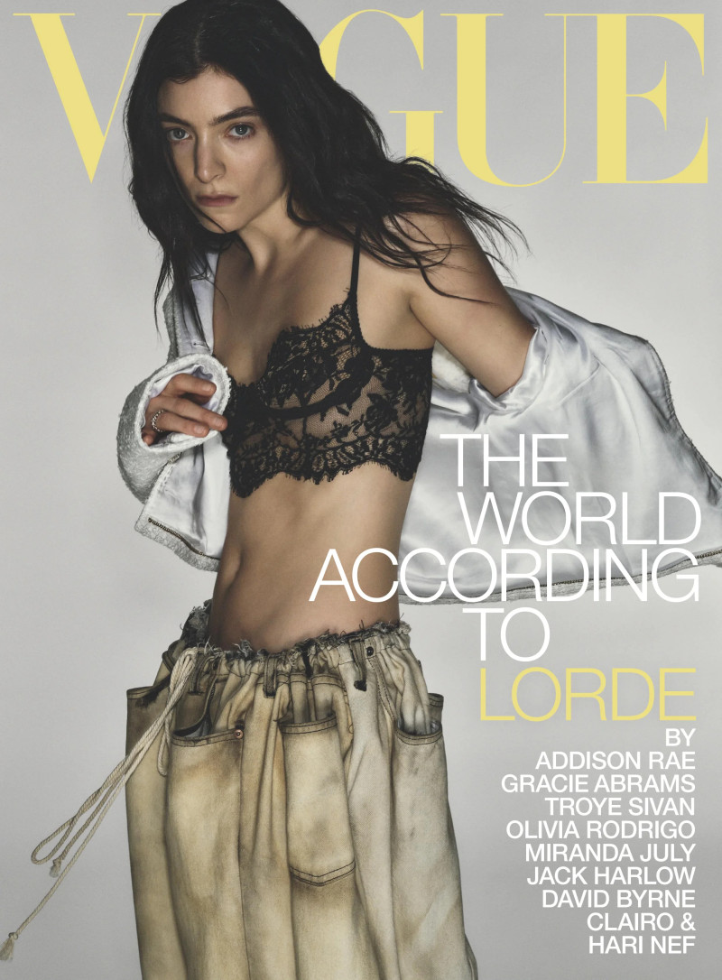 Lorde featured on the Vogue Australia cover from July 2025